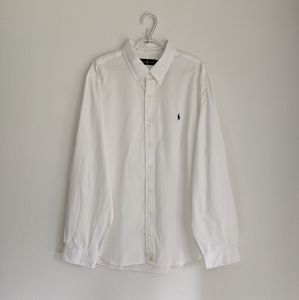 RALPH LAUREN White Oxford Shirt, XXL